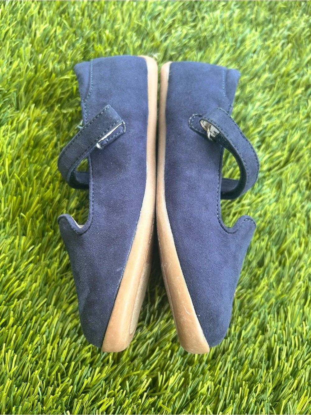 Livie & Luca Navy Suede Mary Jane Shoes